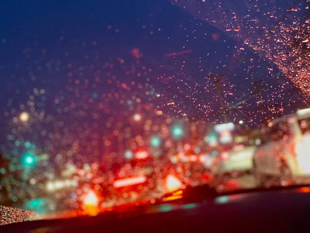 istock Traffic in rain 1269880092