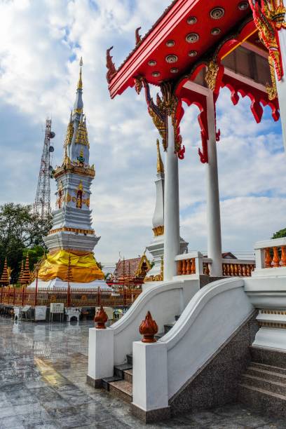 istock Thai chedi Phra That Anon at Wat Mahathat Temple, Yasothon,  Tha 1269880097