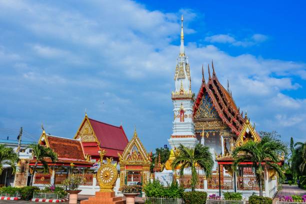 istock Thai chedi Phra That Anon at Wat Mahathat Temple, Yasothon,  Tha 1269880120