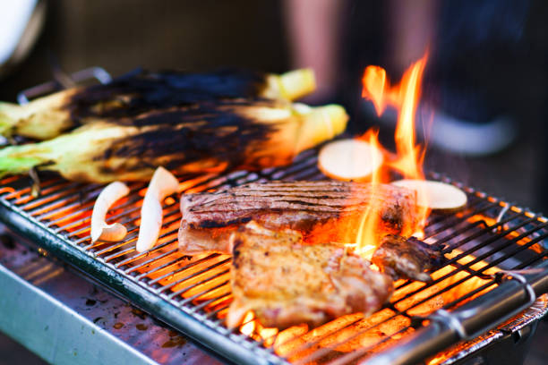 istock beef steak on the BBQ grill 1269888883