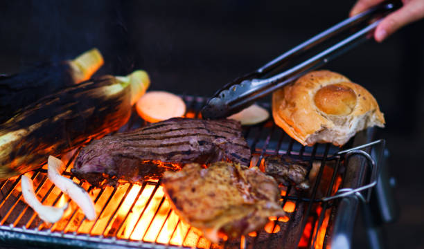 istock beef steak on the BBQ grill 1269888895