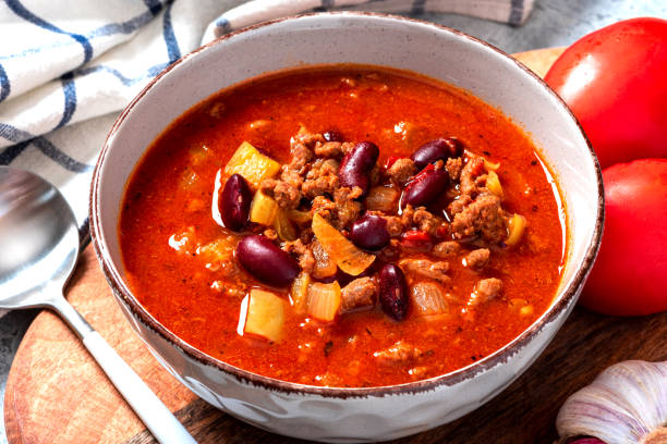 istock Chili con carne close-up. Tex-mex food. 1269895571