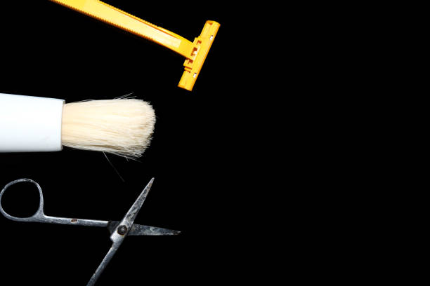 Barber shop pole background concept