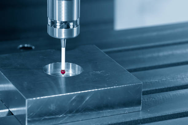 istock The CMM probe attache on the CNC milling machine fo measuring the mold part. 1269898663