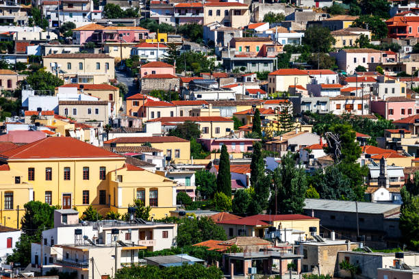 Town on hillside - Archanes, Crete, Greece