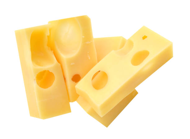 istock piece of cheese isolated on a white background 1269904773