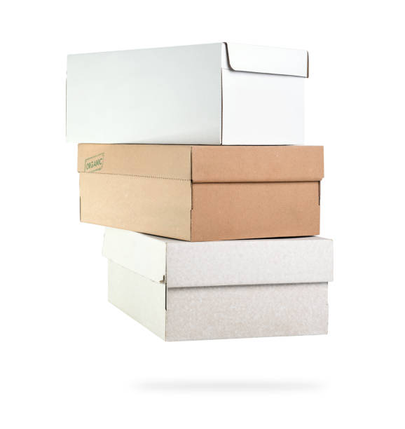 istock Stack of cardboard boxes on white background.Boxes delivery business on white background isolation. 1269908210