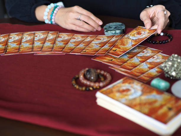 istock tarot card reading fortune teller astrologer divination selected focus 1269908323