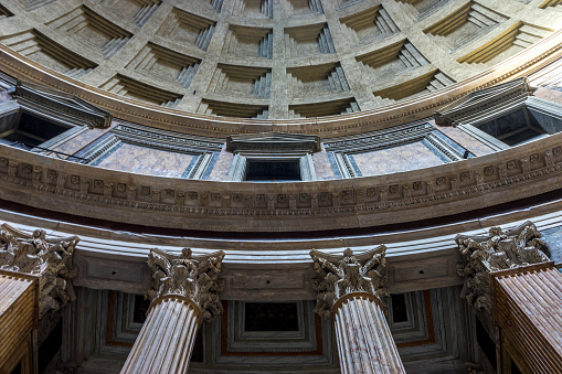 interiors of the pantheon, Roman Pantheon is one of the best-known sights of Rome