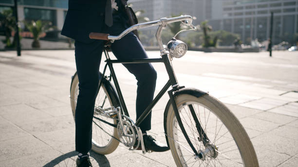 istock Getting from A to B in business on a bike 1269911519