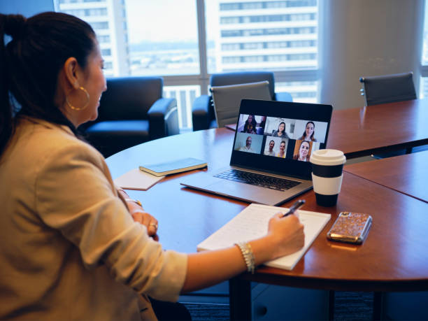 istock Business Person on a Video Conference 1269916270