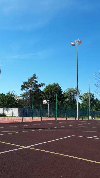 istock sports field with high lighting mast 1269920932