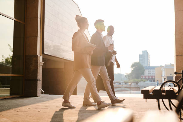 istock Business colleagues going to meeting 1269921040