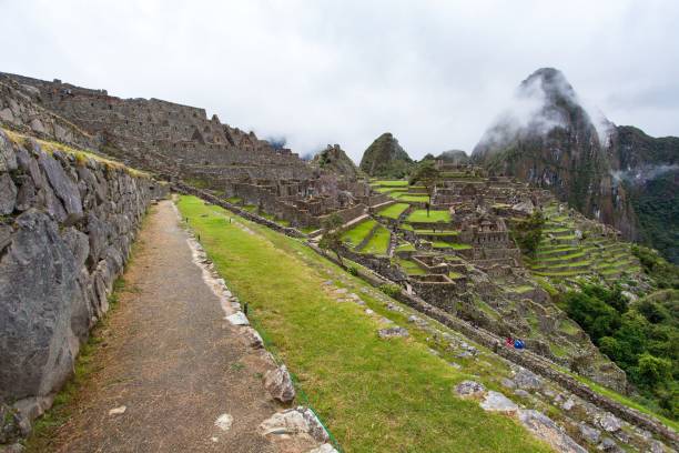 istock Machu Picchu, panoramic view of peruvian incan town 1269921097