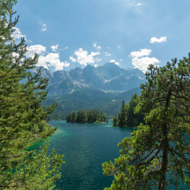istock The Eibsee in front of the Zugspitze 1269925161