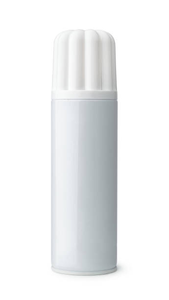 Front view of blank whipped cream can