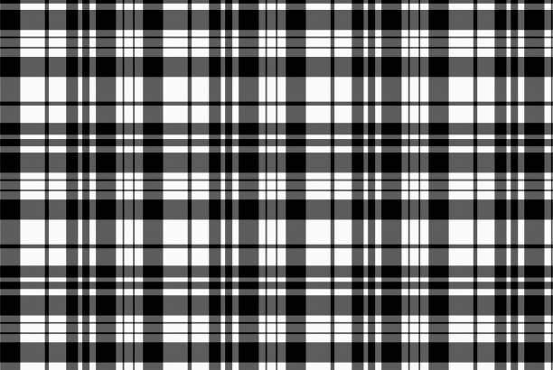 Plaid pattern. Flannel fabric texture. Checkered background. Texture from tartan, plaid, tablecloths, shirts, clothes, dresses, bedding blankets and other textile stock photo