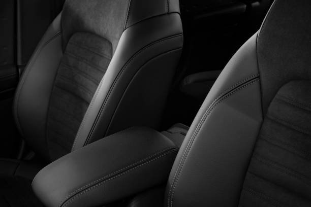 istock Modern black car leather seats 1269936535