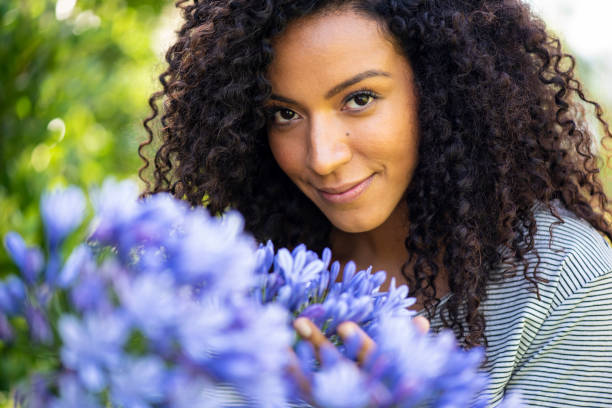istock Young woman in garden 1269939530