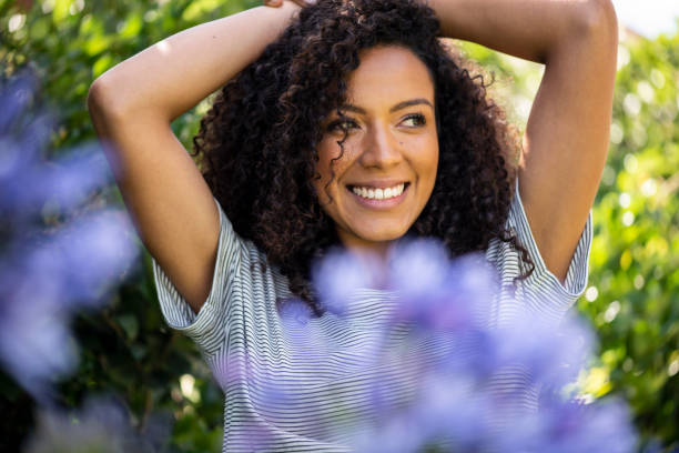 istock Young woman in garden 1269939835
