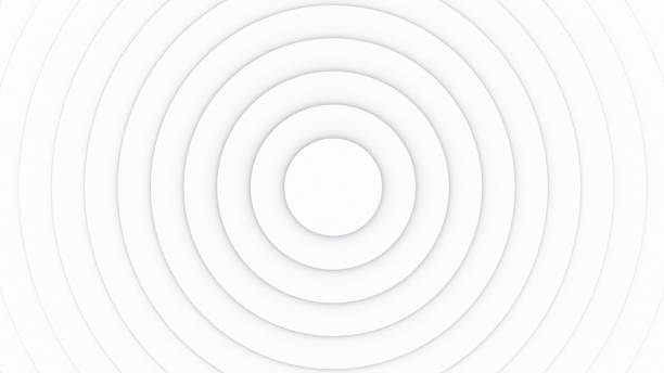 istock Background with a pattern of many rings, computer generated. 3d rendering of circle set 1269940075