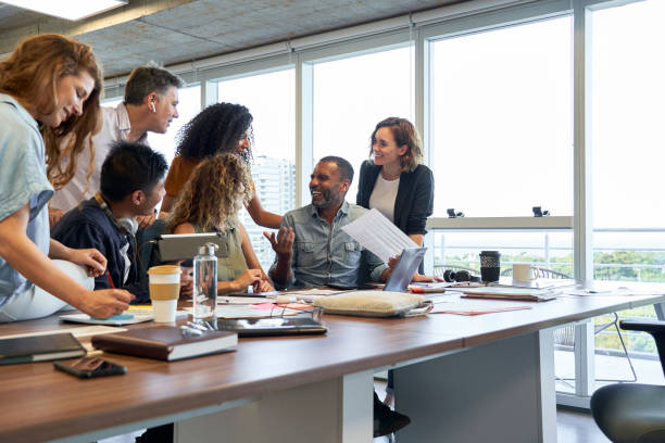 istock Business people discussing in office 1269942356