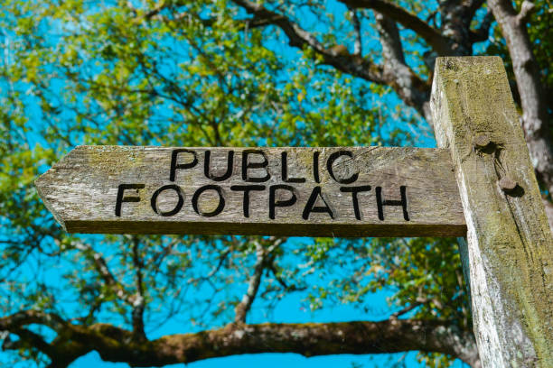 istock Wooden Public Footpath Sign 1269942459