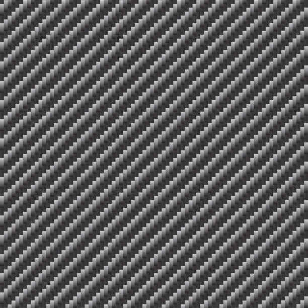 Vector illustration of Seamless carbon fiber texture