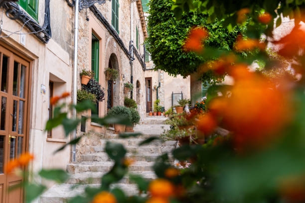 beautiful alley in Valldemossa oldtown