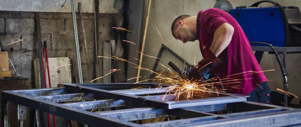 istock Industrial Welder With Torch 1269950462