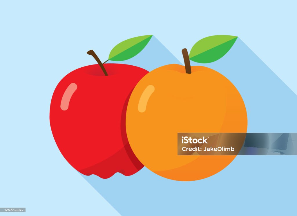 Apples To Oranges Stock Illustration - Download Image Now - Orange - Fruit,  Apple - Fruit, Orange Color - iStock