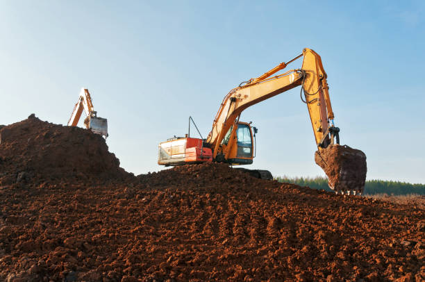 istock A tracked excavator. Special equipment for construction. 1269965538
