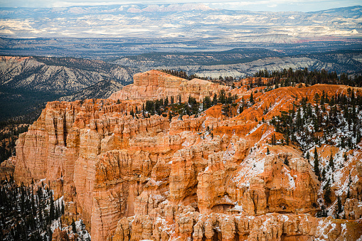 Late fall in Bryce Canyon National Park, Utah, USA.