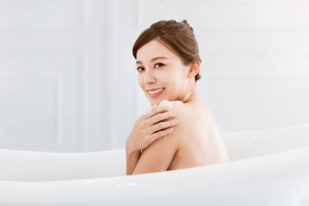 istock young woman take a bath in bathtub 1269972062