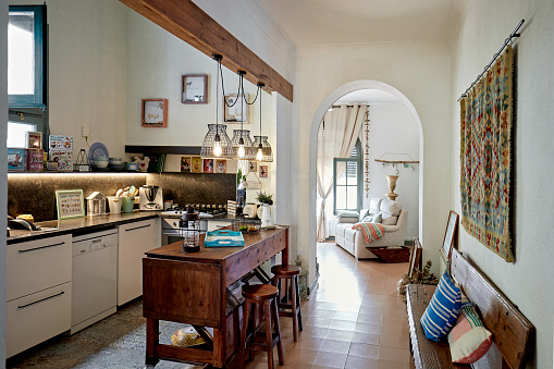 Rustic Domestic Kitchen in Spanish Home