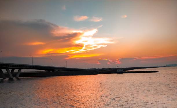istock Sunset at Pantai Indah Kapuk (PIK) part 5 1269997412