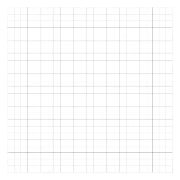Vector illustration of Notebook squared paper sheet.