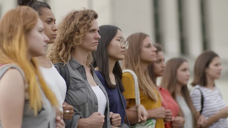 Women standing together