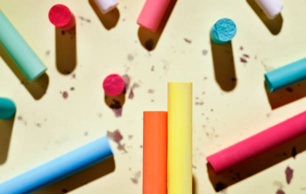 istock Pieces of colorful chalks 1269999669