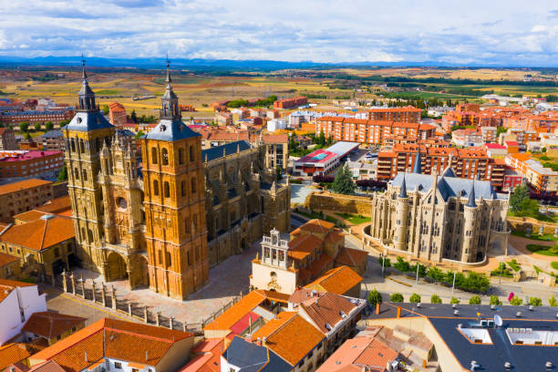 View of the old town of Castro Urdiales Basque Country Spain Europe
