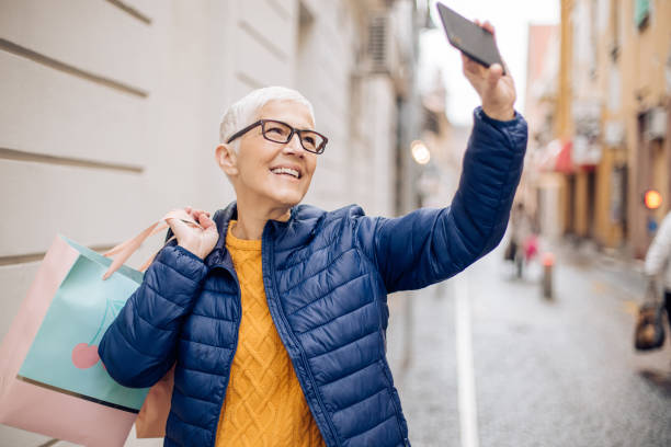 istock Adult female taking a selfie 1270000727