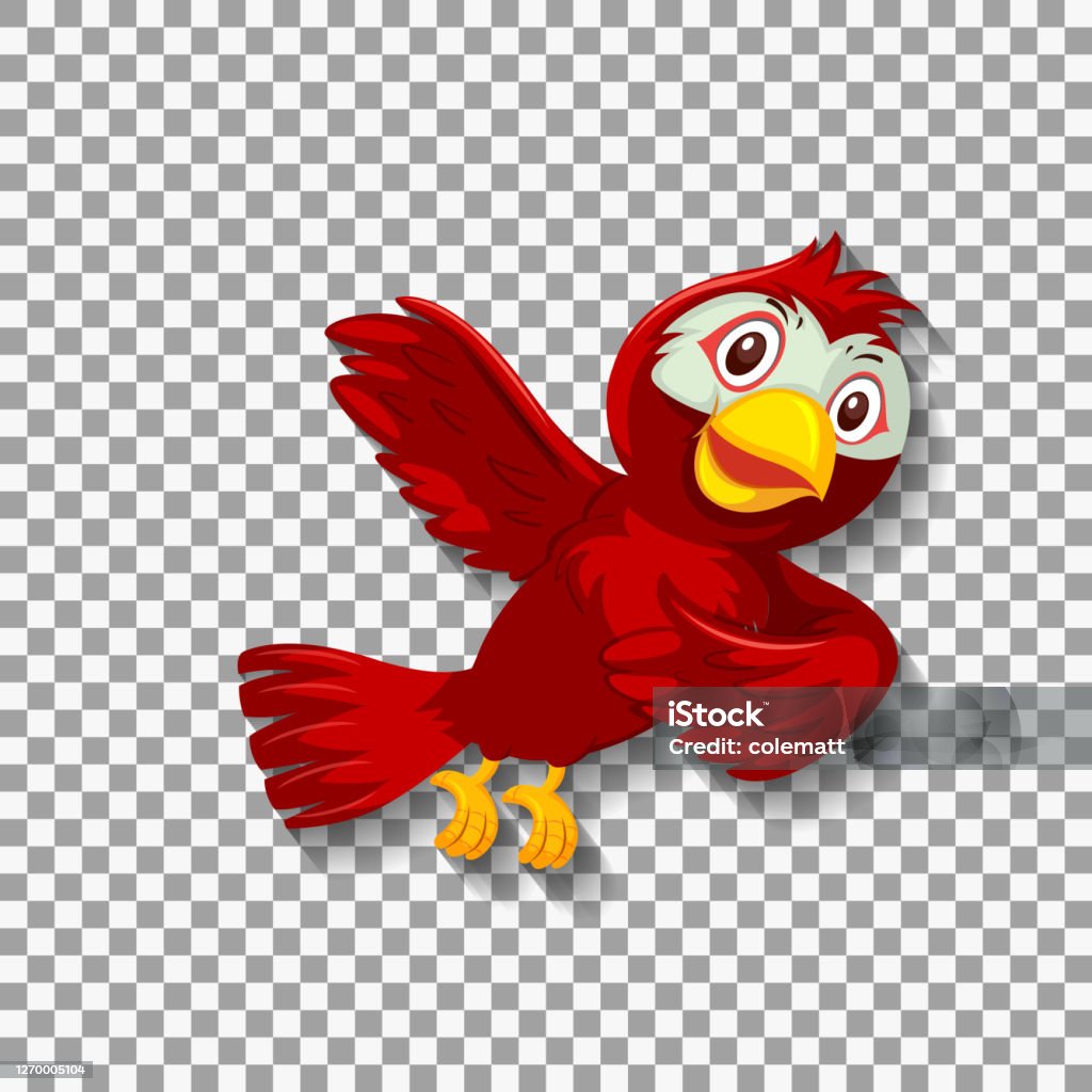 Ilustración de Bonito Personaje De Dibujos Animados De Pájaro Rojo y más  Vectores Libres de Derechos de Animal - iStock