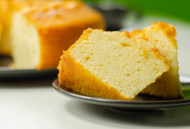istock Portion of Madeira ring loaf cake served on a small plate 1270006709
