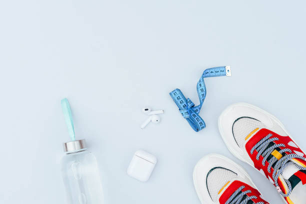 istock Sports flat lay on a light gray background. 1270015992