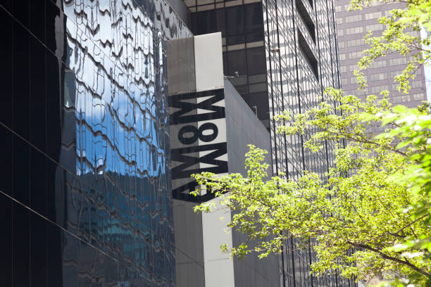 New York, USA-June 7, 2017: Facade of The Museum of Modern Art of New York. Manhattan