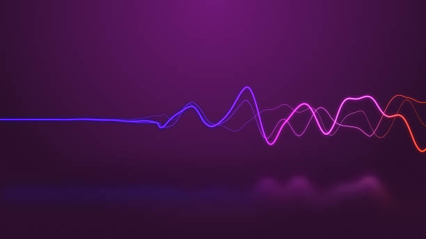 Emitting electrical impulses are highlighted in different neon colors and moving dynamicaly.