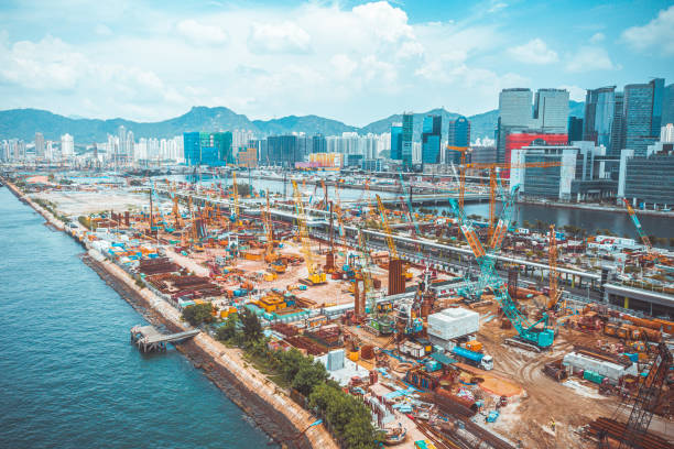 istock Construction site in Kai Tak, Hong Kong 1270020151