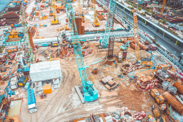 istock Construction site in Kai Tak, Hong Kong 1270020165