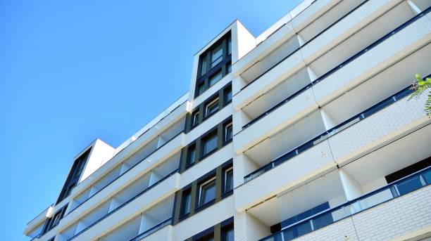 istock Architectural details of modern apartment building. 1270021116