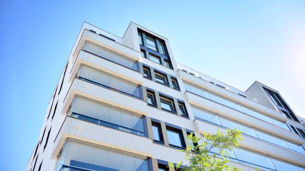 istock Architectural details of modern apartment building. 1270021231